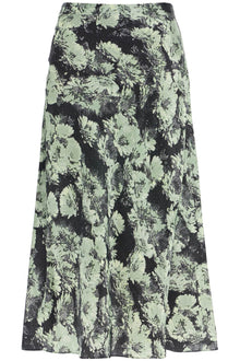  Tory Burch printed satin skirt