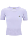 Vivienne Westwood bea short-sleeve sweater with orb embroidery