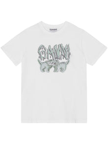  GANNI T-shirts and Polos White