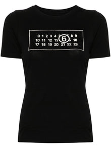  MM6 Maison Margiela T-shirts and Polos Black