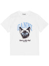 GANNI T-shirts and Polos White