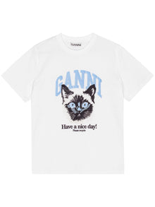  GANNI T-shirts and Polos White