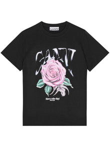  GANNI T-shirts and Polos Black