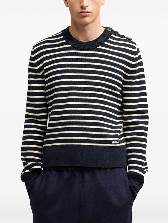 Ami Paris Sweaters Blue