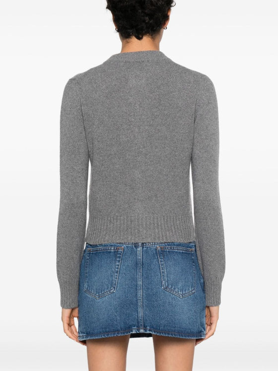 Ami Paris Sweaters Grey