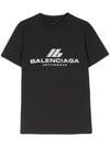 Balenciaga T-shirts and Polos Black