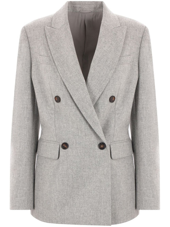 Brunello Cucinelli Jackets Grey