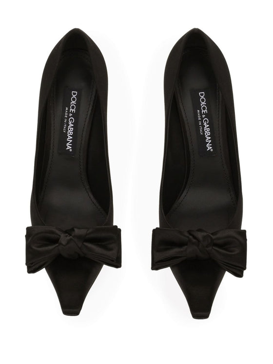 Dolce & Gabbana Satin pumps with bow detail