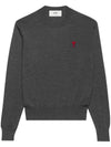 Ami Paris Sweaters Grey