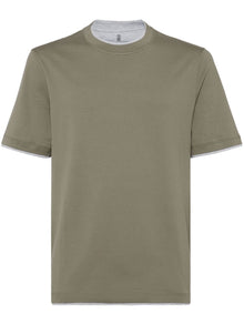  Brunello Cucinelli T-shirts and Polos Green