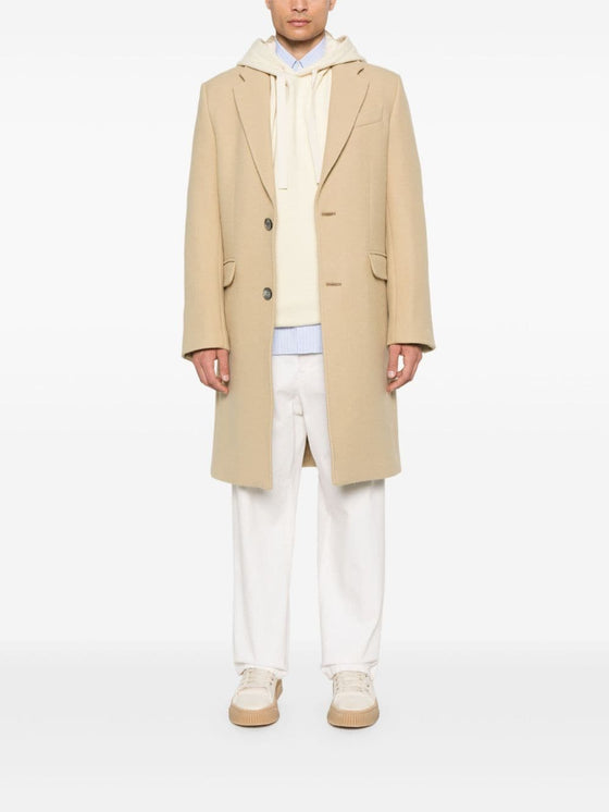 Ami Paris Coats Beige