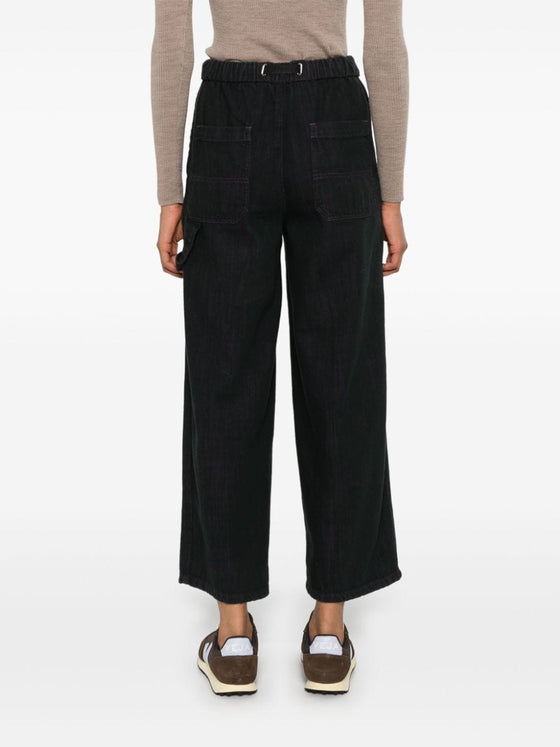 WHITE SAND Trousers Black