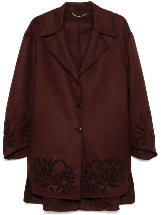 Ermanno Scervino Coats Bordeaux