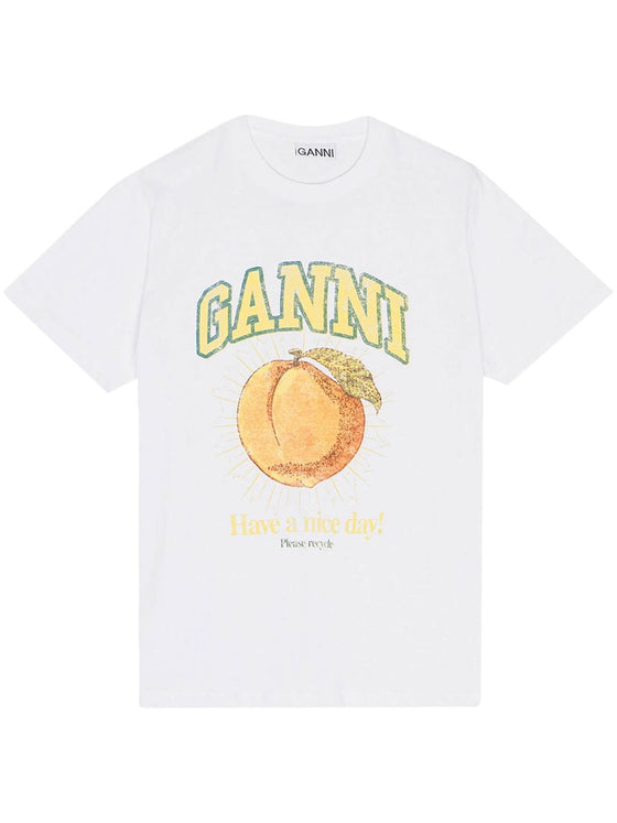 GANNI T-shirts and Polos White