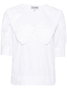  GANNI Shirts White