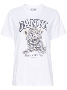  GANNI T-shirts and Polos White