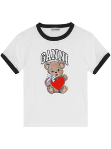  GANNI T-shirts and Polos White