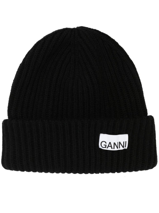 GANNI Hats Black