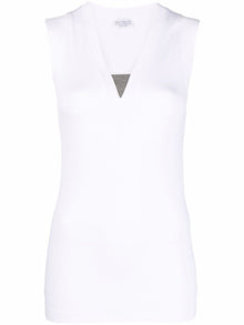  Brunello Cucinelli Top White