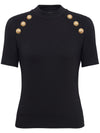 Balmain T-shirts and Polos Black