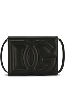  Dolce & Gabbana Calfskin DG Logo crossbody bag