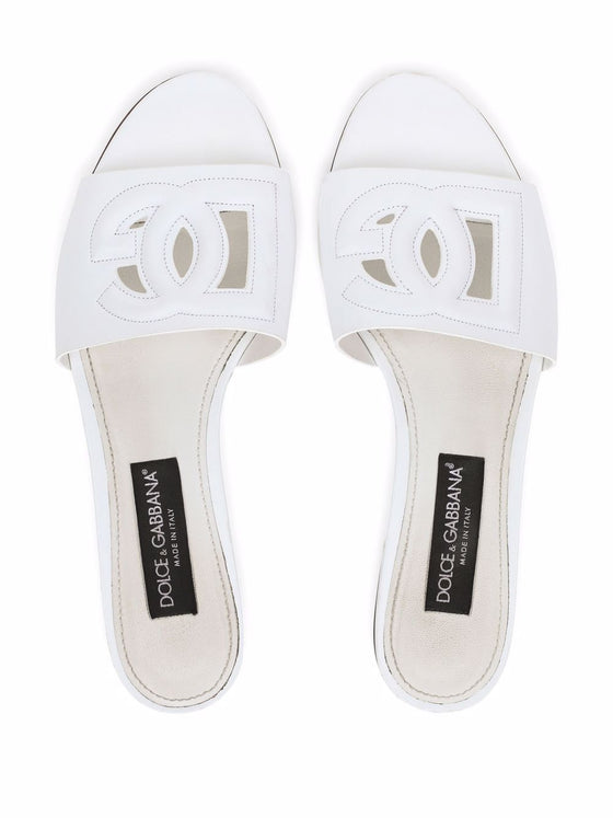 Dolce & Gabbana DG Logo leather sandals