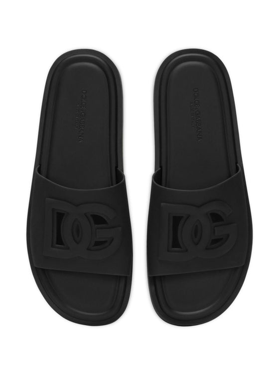 Dolce & Gabbana embossed logo flip-flops