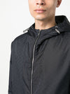 Emporio Armani Monogram-pattern hooded jacket