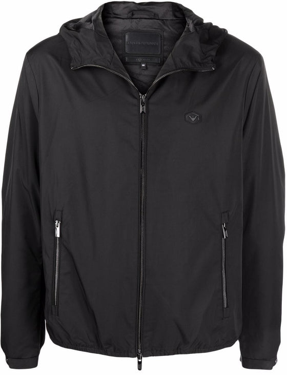 Emporio Armani water-repellent hooded jacket