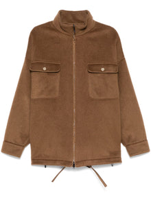  Emporio Armani Coats Brown