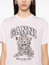 GANNI T-shirts and Polos Pink