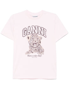  GANNI T-shirts and Polos Pink