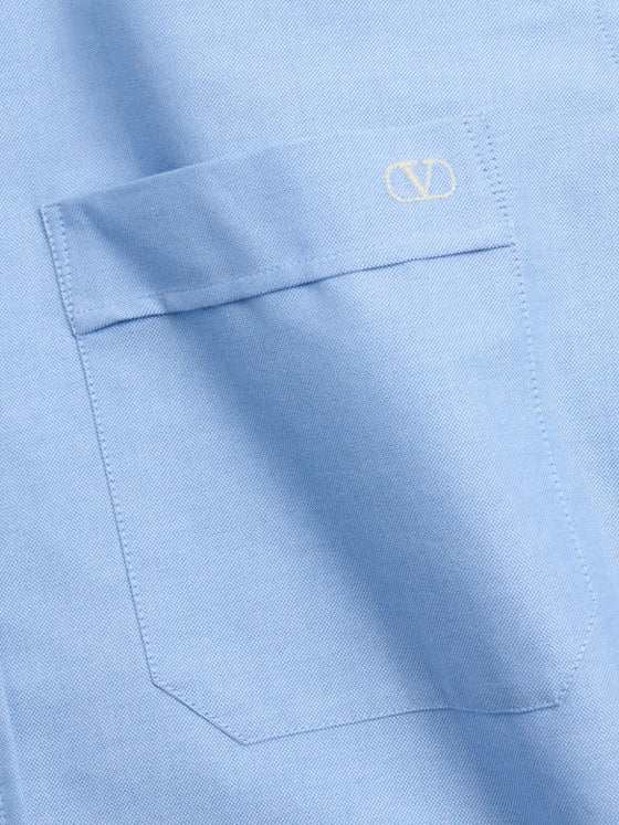 Valentino Shirts Clear Blue