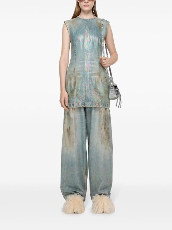 Acne Studios coated denim dress