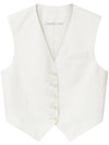 Stella McCartney Cropped Tailored Wool Waistcoat