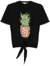 Stella McCartney Pineapple Tie-front Cotton T-Shirt