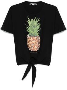  Stella McCartney Pineapple Tie-front Cotton T-Shirt