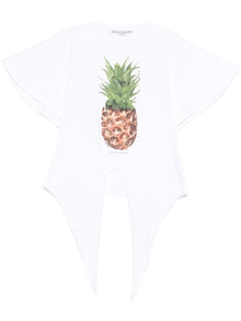  Stella McCartney Pineapple Tie-front Cotton T-Shirt