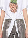 Stella McCartney Pineapple Tie-front Cotton T-Shirt