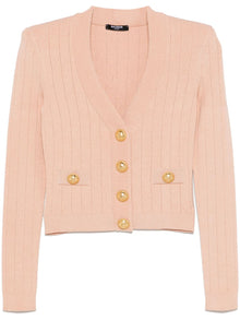  Balmain cropped Knit cardigan