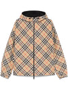 Burberry check pattern reversible jacket