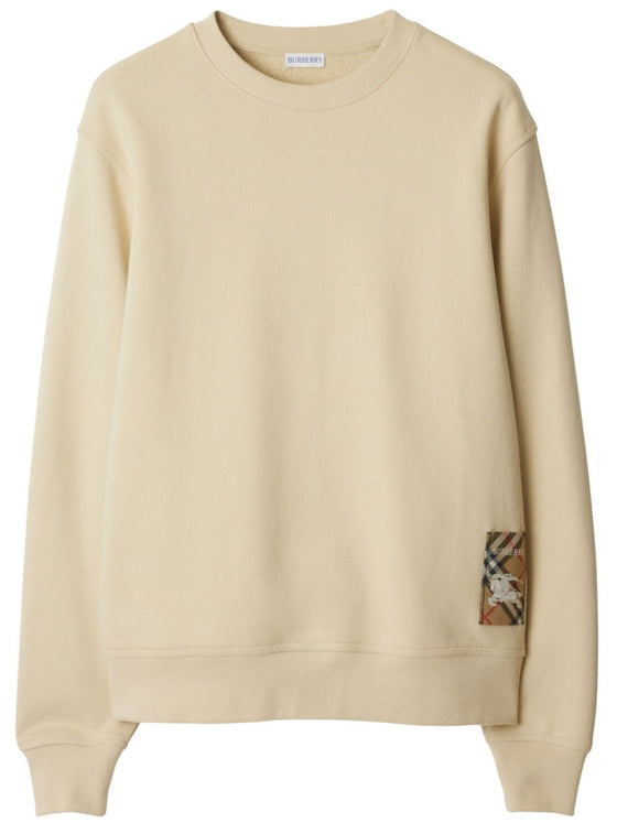 Burberry Cotton sweatshirt with Check label