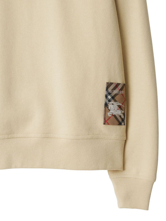 Burberry Cotton sweatshirt with Check label