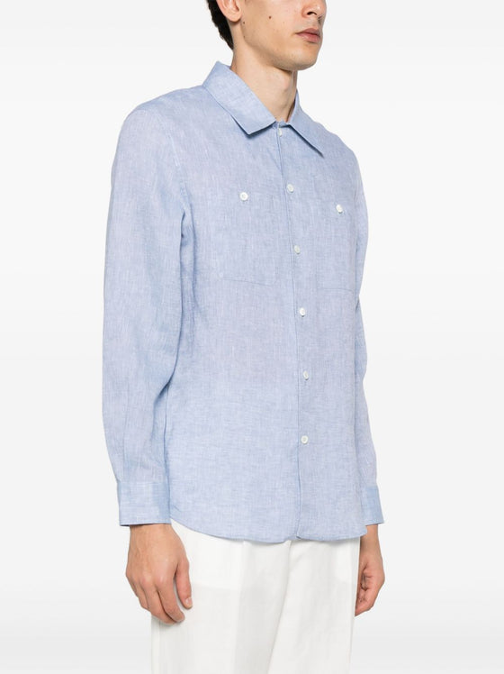 Brunello Cucinelli Shirts Clear Blue