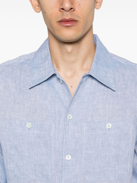 Brunello Cucinelli Shirts Clear Blue