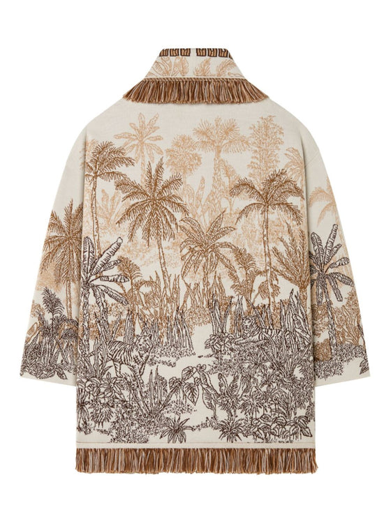 Alanui Jungle Toile De Jouy Cardigan