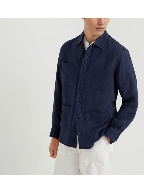 Brunello Cucinelli Shirts Blue