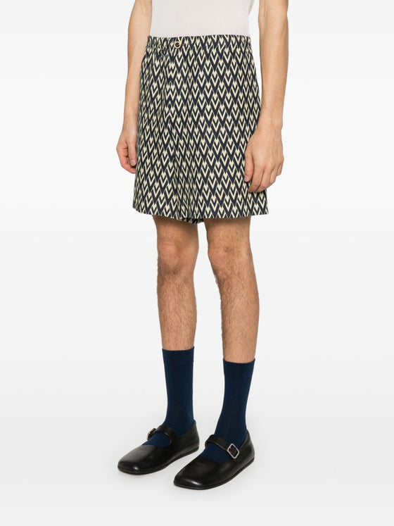 Valentino Geometric Print Shorts