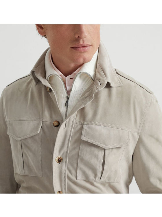 Brunello Cucinelli Leather shirt jacket