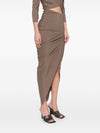 Cortana mite long skirt brown